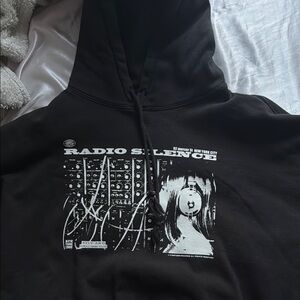 Brandy Melville Black Graphic Hoodie